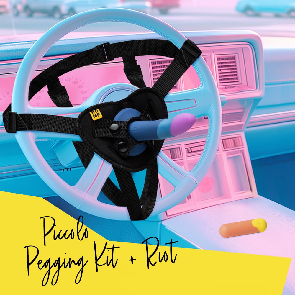 德國 ROMP Piccolo Pegging Kit 5吋矽膠陽具含穿戴褲 商品圖 1