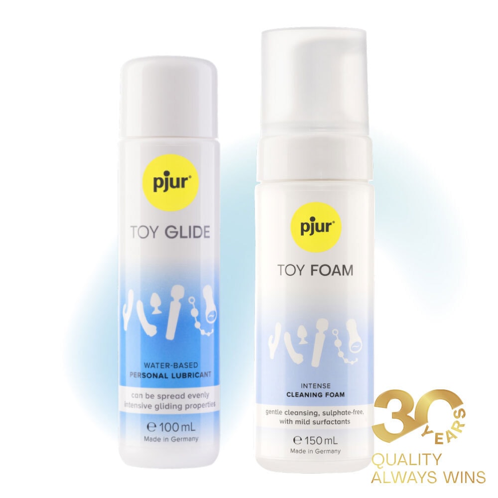 德國 pjur 玩具愛好者組合💦TOY GLIDE 玩具專用長效水性潤滑液 + 🫧TOY FOAM 玩具專用高效清潔慕斯 商品圖 1
