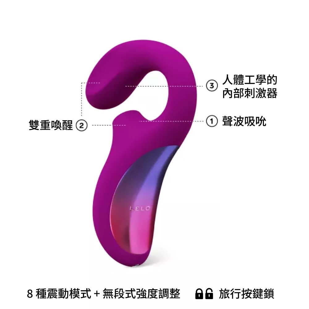 瑞典LELO ENIGMA™ 聲波吸吮+Ｇ點按摩器 商品圖 2