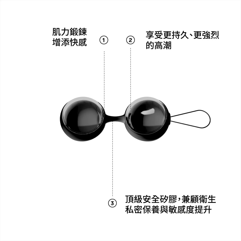 瑞典LELO Beads™ Noir 黑珍珠聰明球 商品圖 3