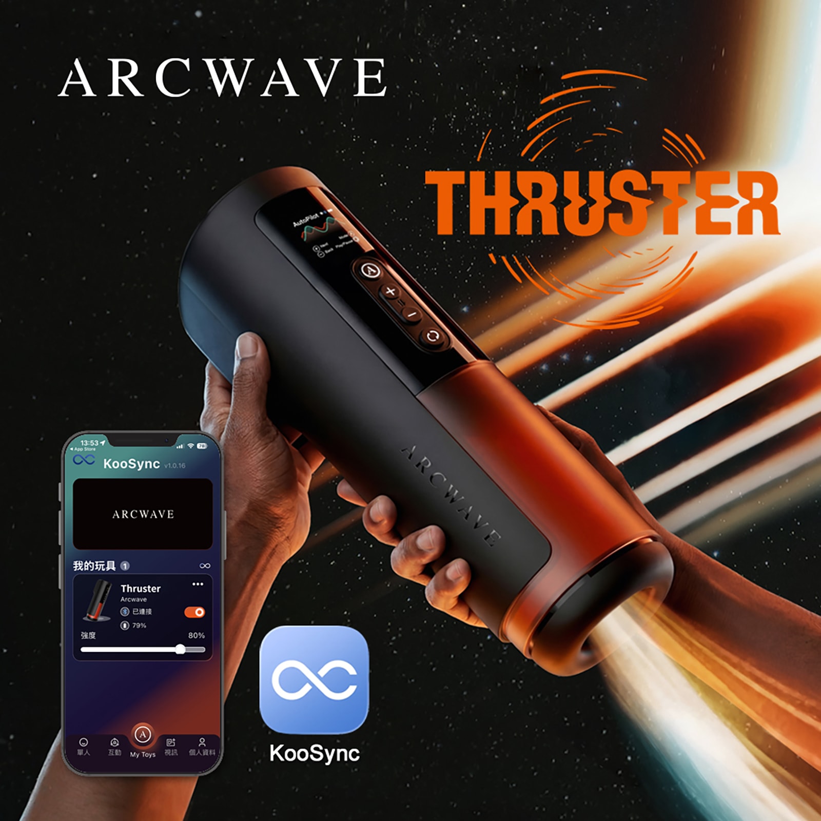 德國 ARCWAVE Thruster 梭推 智能雙驅動飛機杯 商品圖 1