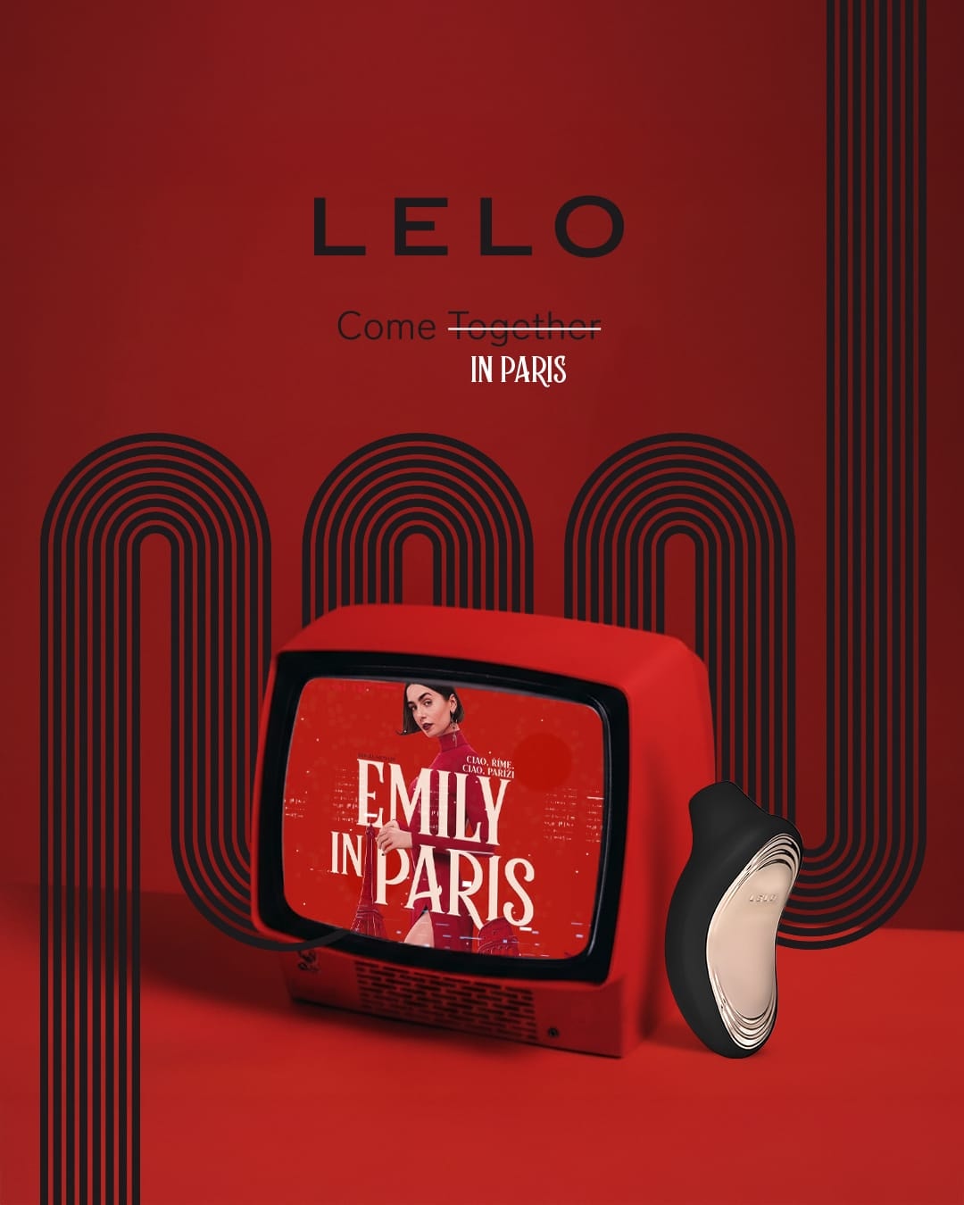 LELO Come Together in Paris 復古電視與產品專題圖